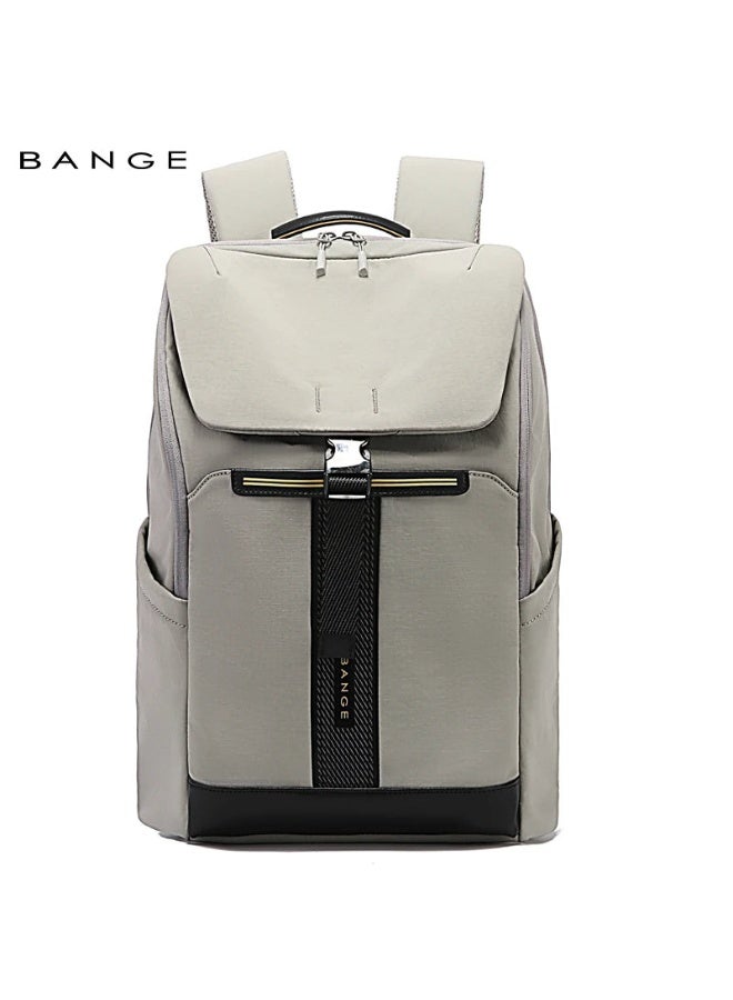 بانجي BANGE 8119 Grey Hot Sell New Arrival Wholesale Soft Lightweight Waterproof Men Casual Laptop Backpack - Image 2